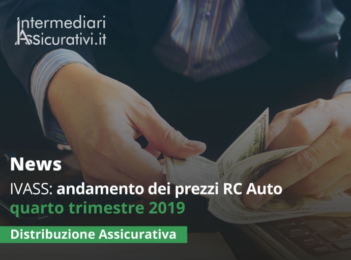 IVASS: andamento dei prezzi RC Auto quarto trimestre 2019